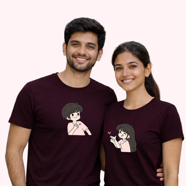 A bloom-filled love scene maroon - the only couple