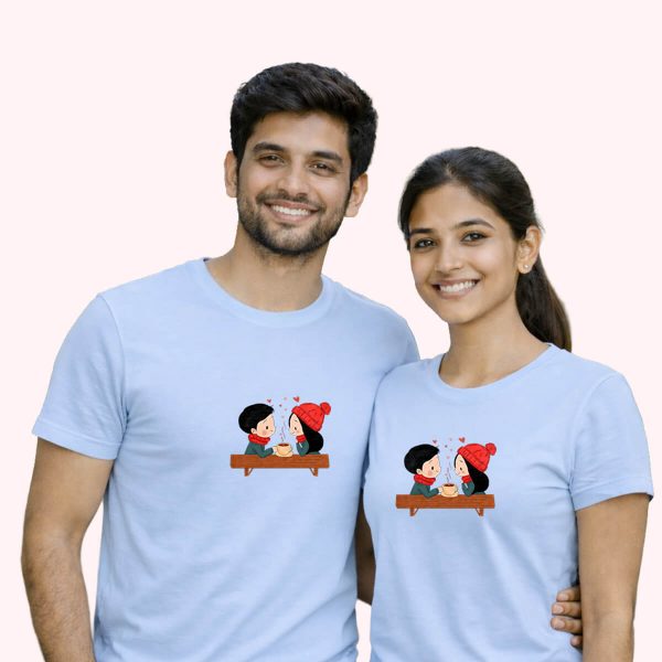 A coffee date cool blue - the only couple