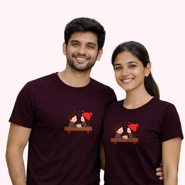 A coffee date maroon - the only couple
