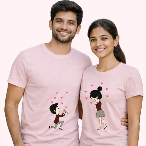 A proposal with ring rosewood - the only couple