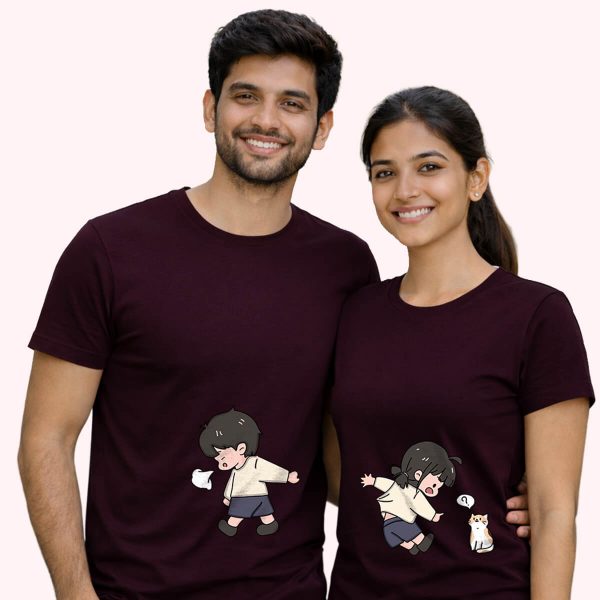 Angry boy with naughty girl maroon - the only couple